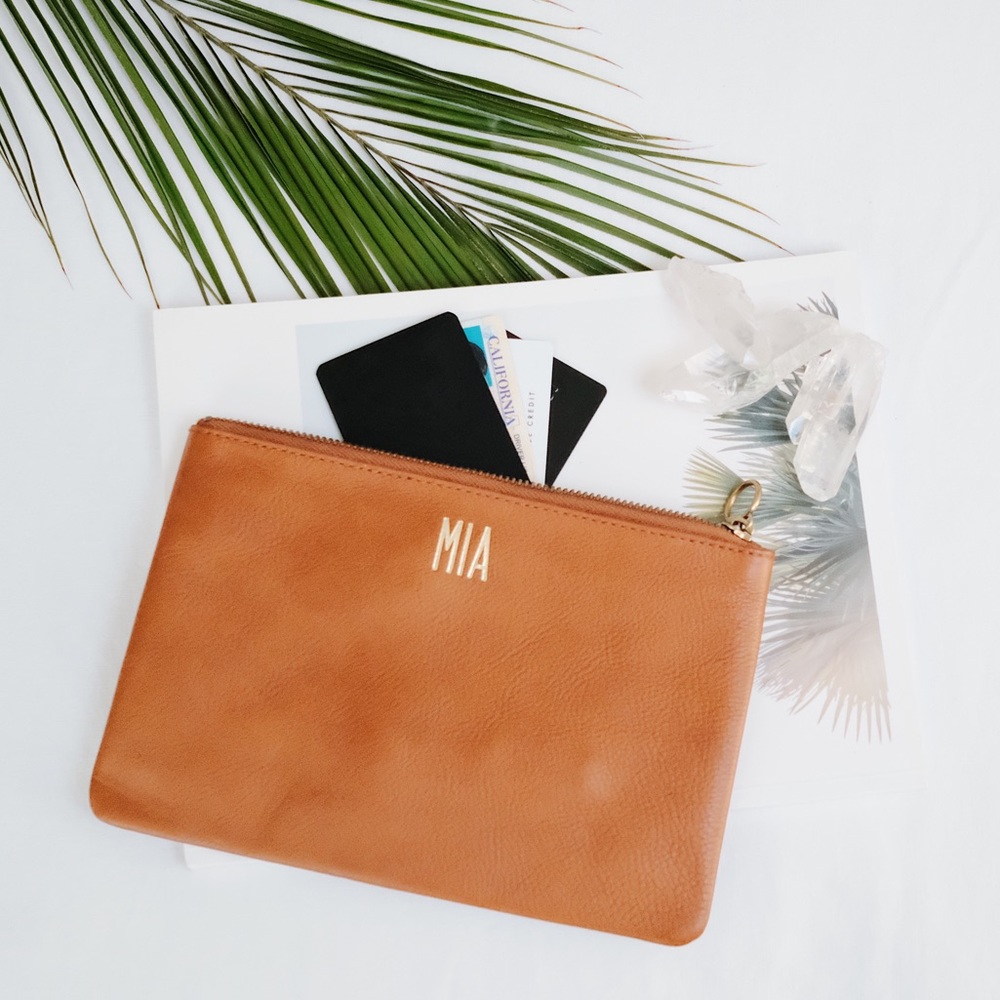 Madewell Leather Pouch Clutch